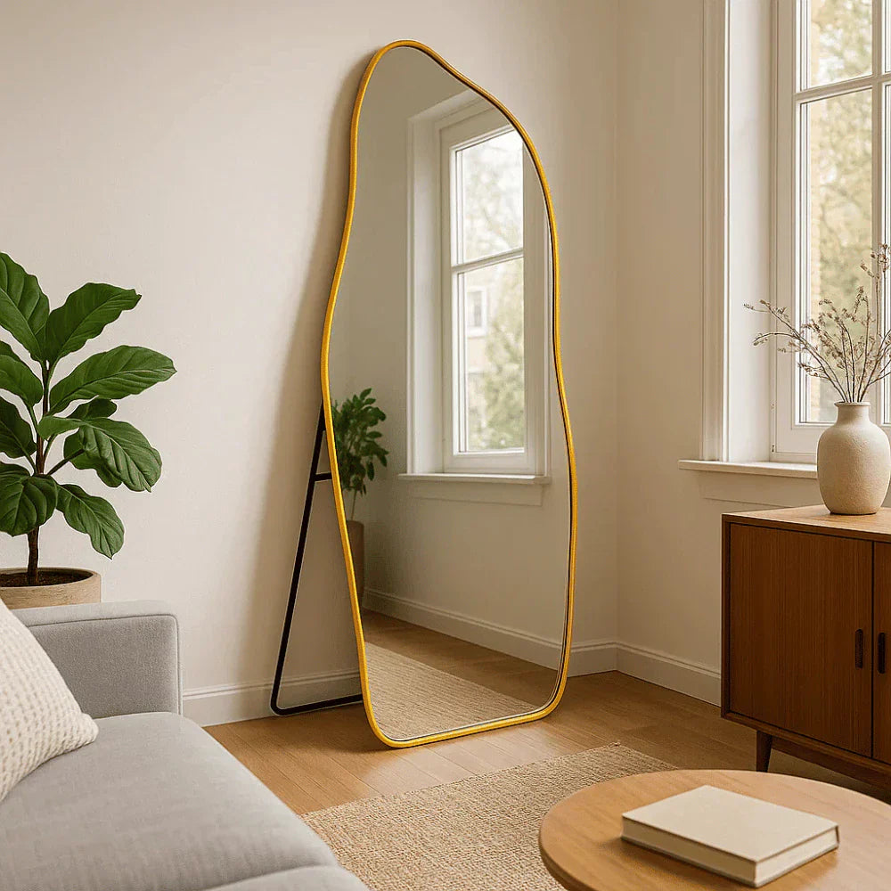 150 x 60 cm Ganzkörperspiegel aus Bio-Baumwolle mit Aluminiumrahmen – Sonderangebot