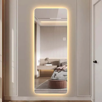 Rechteckiger Spiegel mit LED-Licht – 50x160 cm