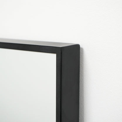 Xavril – Schwarzer Ganzkörperspiegel aus Metall, extra groß, 190 cm x 120 cm
